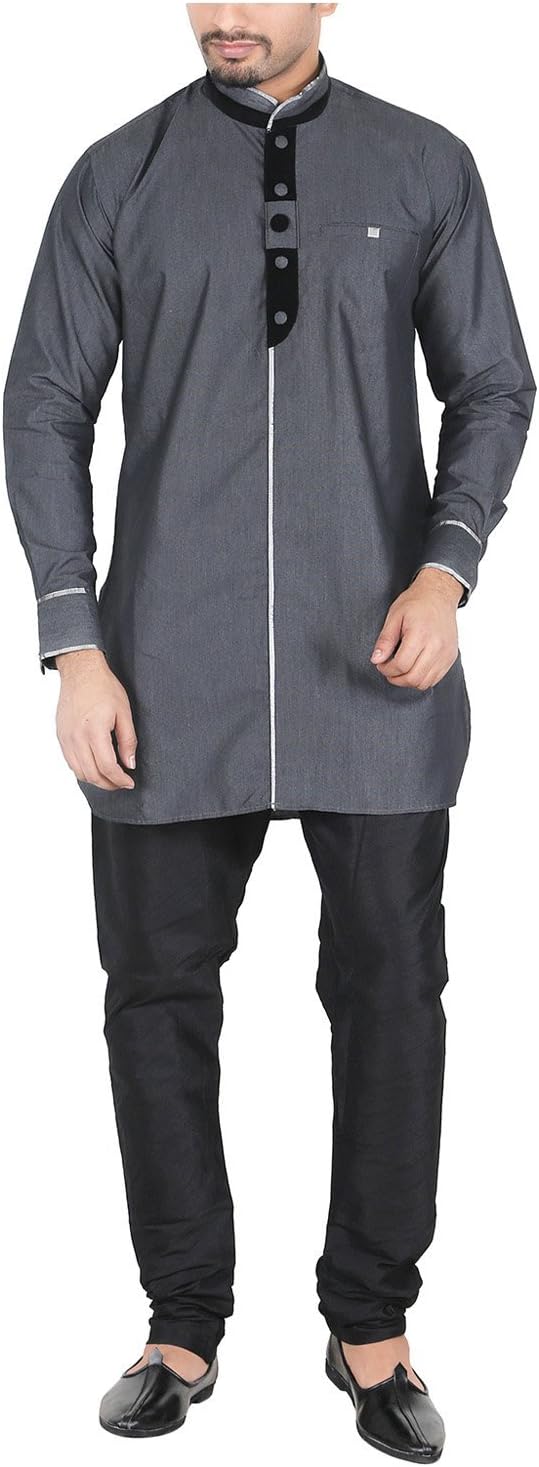 NEW LOOKSMen's Linen Kurta and Pyjama Set
