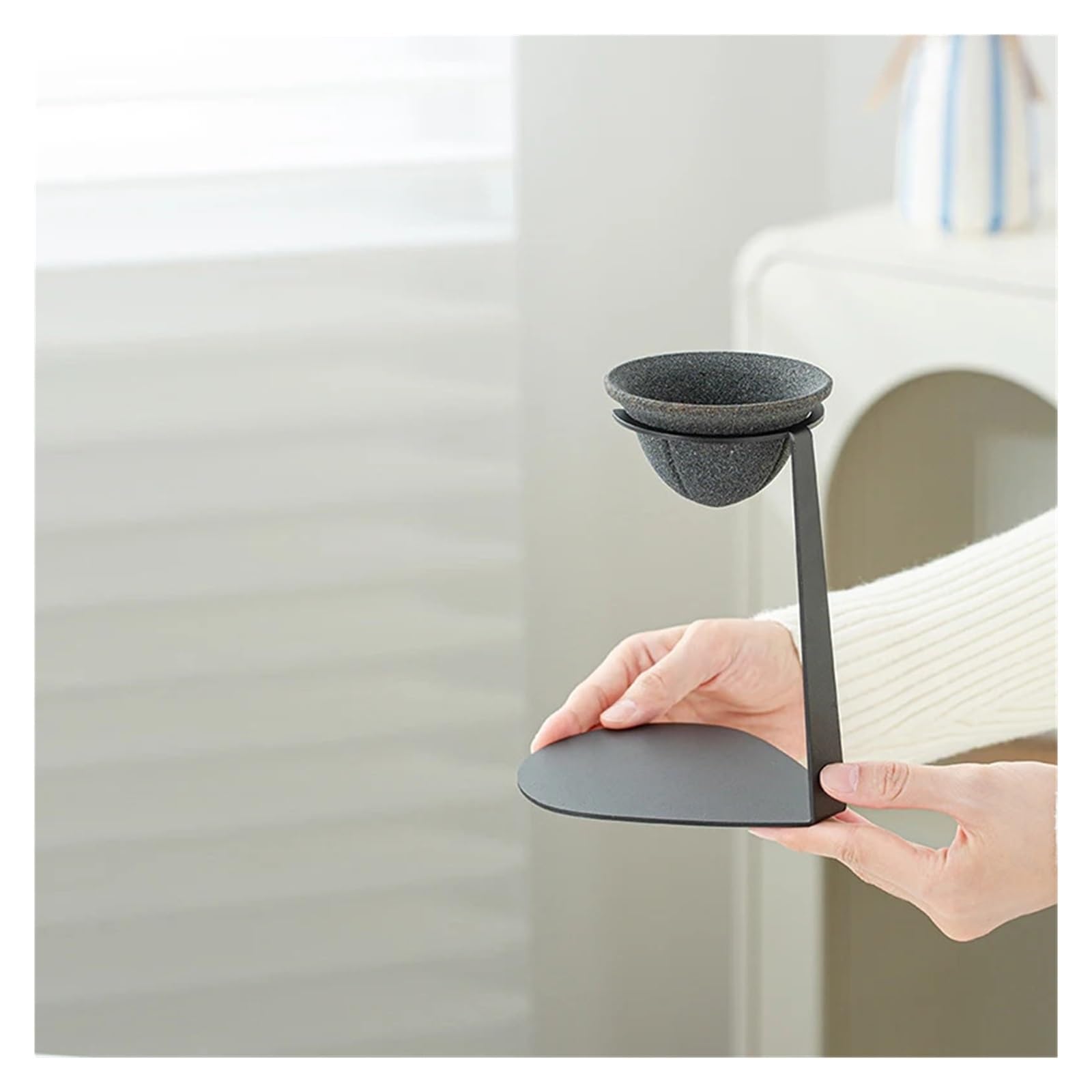 Teesieb aus Keramik Multifunktionaler Kaffeefilterbecher, Keramik-Teesieb, mikroporöser, wiederverwendbarer Keramikfilter for Aufbrühen von Tee und Kaffee für Familie und Büro(A)