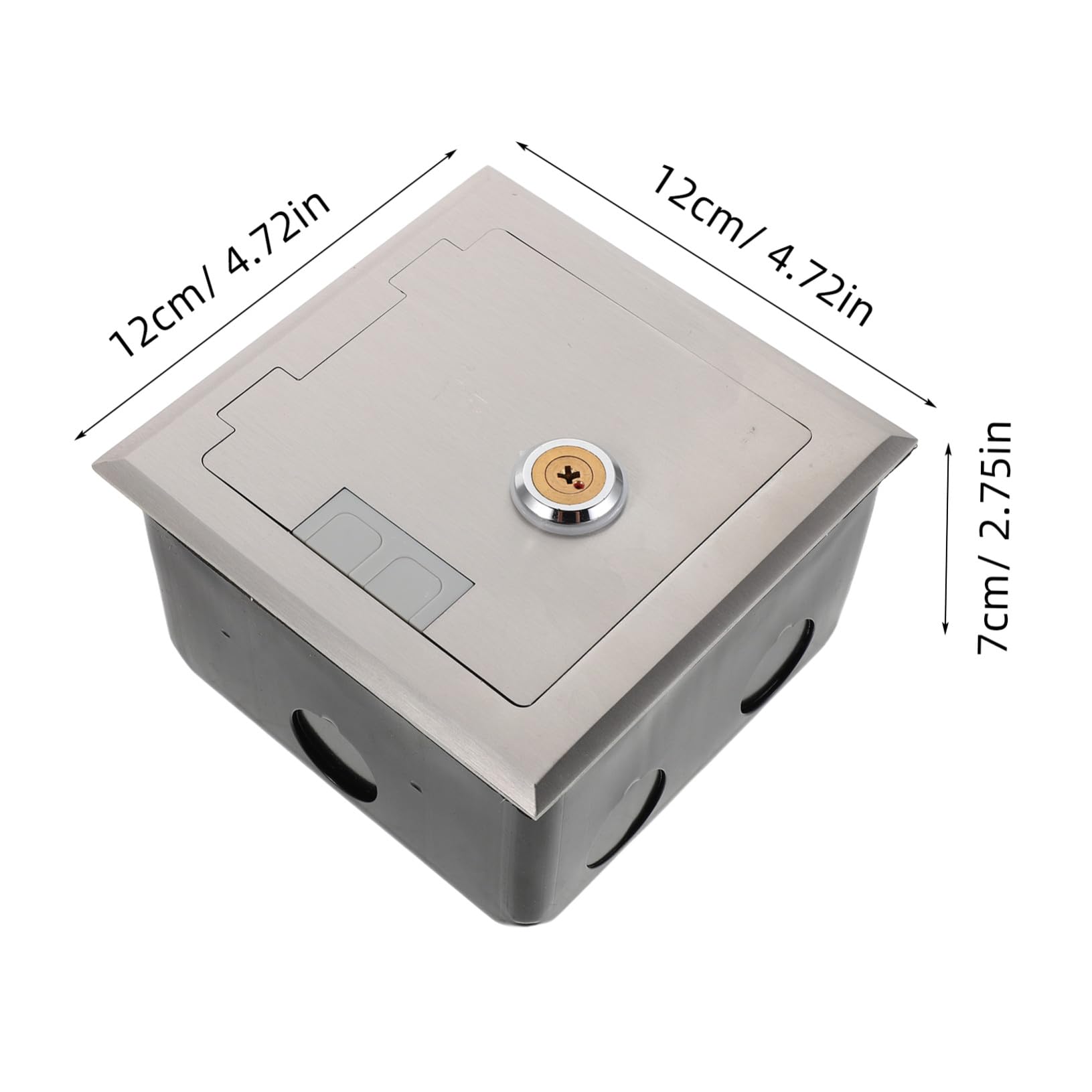 Housoutil Wasserdichte Elektrische Gehäuse Einbausteckdosenabdeckung Wasserdichte Steckdosenabdeckung Unterputzsteckdose Versenkte Flache Versteckte Steckdose Versenkte