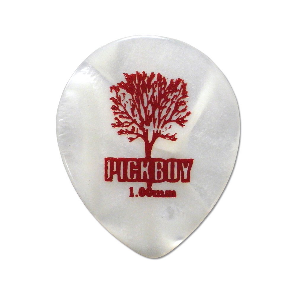 Pickboy Round Jazz, Pearl w/Tree, Pik Pak, 1.00mm, 10 picks