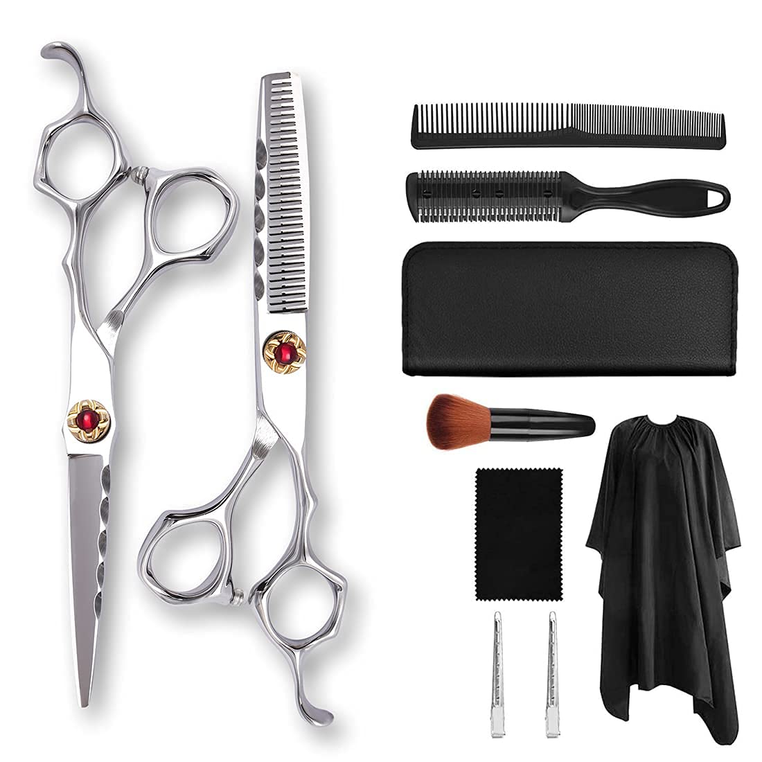 Ciseaux de coiffure professionnels acier inoxydable outils coupe cheveux salon coiffeur maison