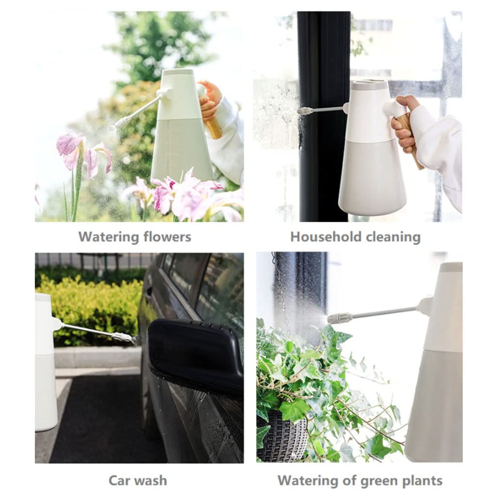 Arrosoir for Plantes Pulvérisateur électrique Grain de Bois Jardinage Ménage Arrosoir Haute Pression Intelligent Arrosage de Fleurs Équipement d'arrosage de Jardin de Grande capacité / 1302