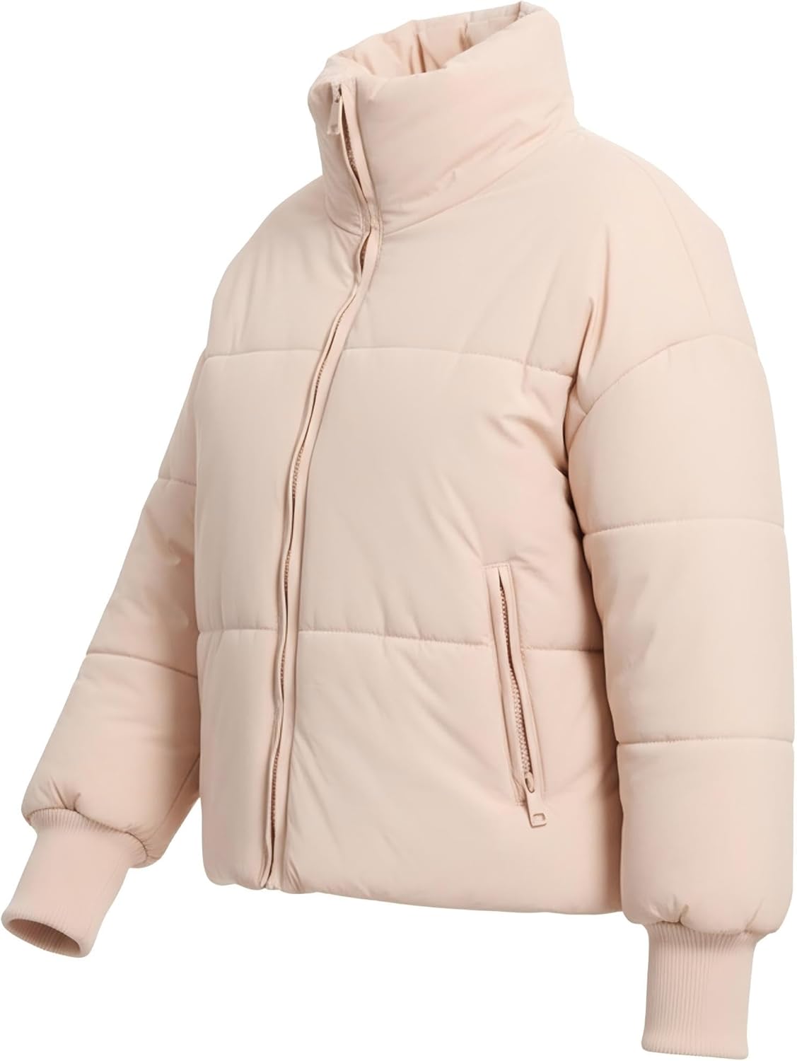 BenBoy Women's Winter Puffer Jacket Short Cropped Padded Baggy Crop Warm Quilted Jackets Short Casual Outerwear Coats - Image 4