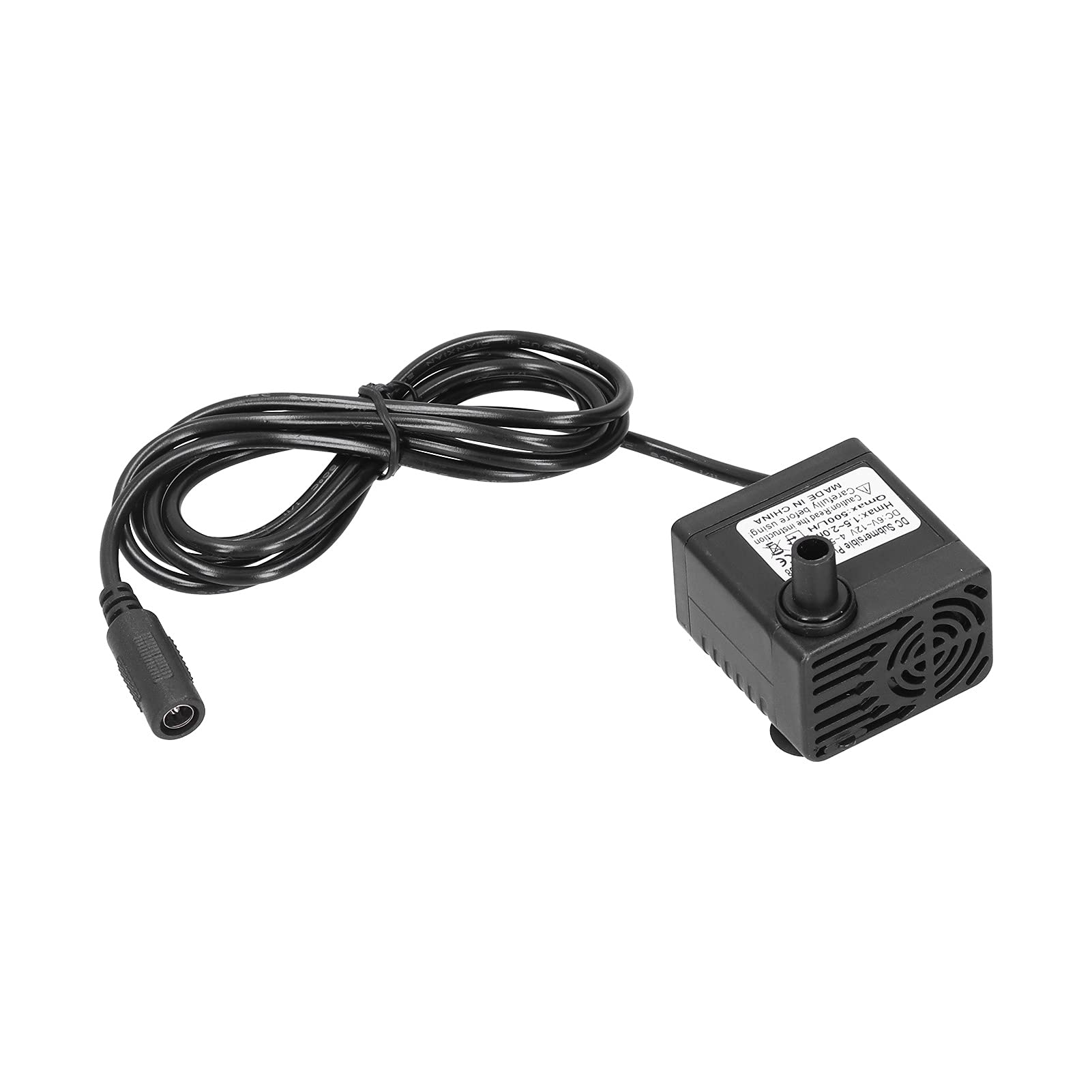 Submersible Pump, 5W DC6V-12V 500L/H Electric Mini Brushless Water Pump, Low Noise, IP68 Waterproof, for Aquarium, Fish Tanks, Fountains, etc