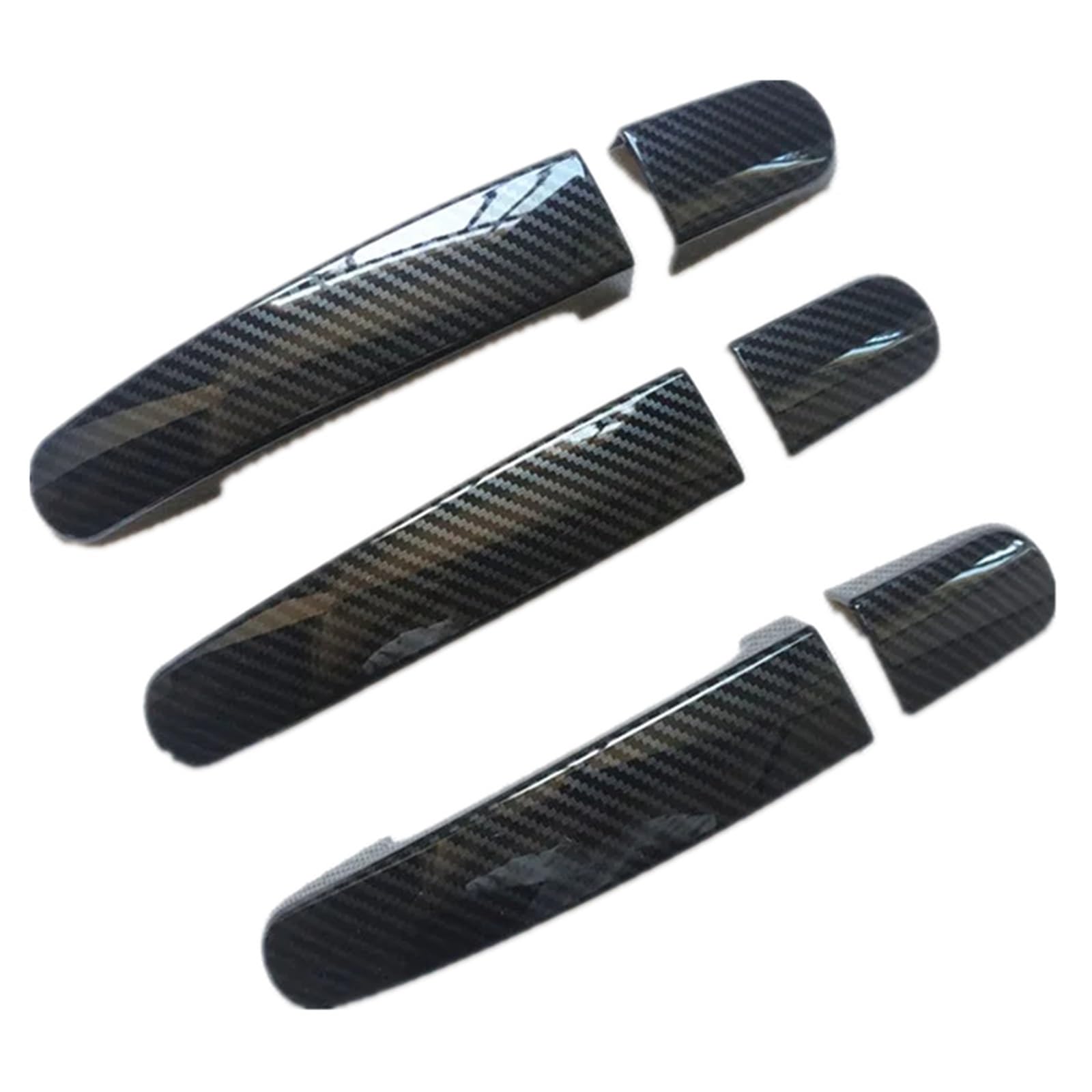 RDWSPLI Exterior Handle Shell Compatible with for Tourneo for Custom 2014-2020 Door Handle Cover Trim ABS Imitation Carbon Fiber Accessories