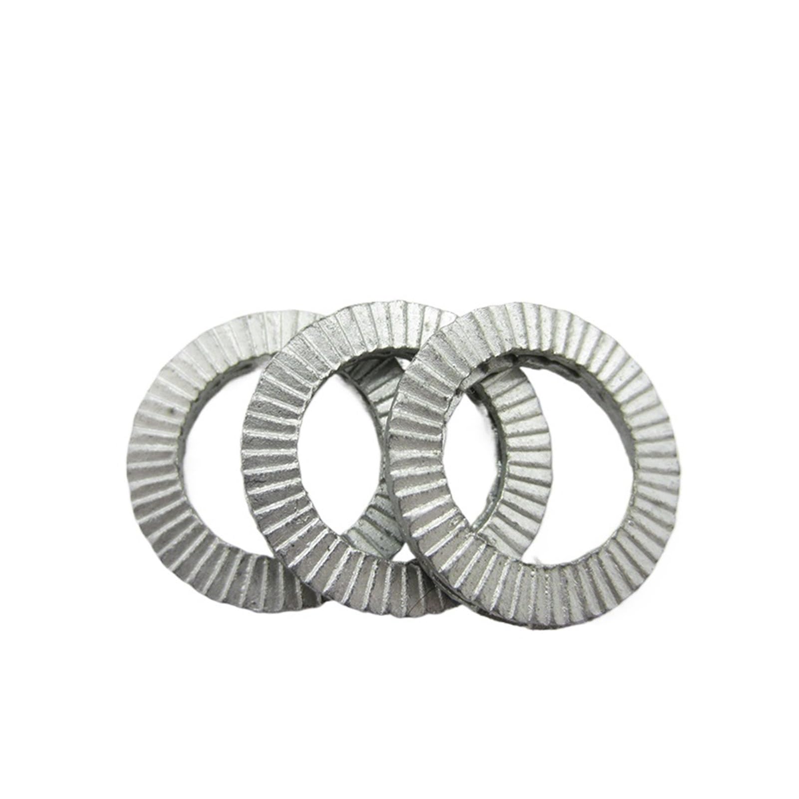 Arandela DIN25201 de 10 par/Lote, Arandelas de Bloqueo Dobles, arandela autoblocante de Doble Pliegue (Acero al Carbono/Acero Inoxidable) (Size : NL24, Color : Carbon Steel)