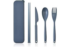Silicone Silverware Travel Set with Case