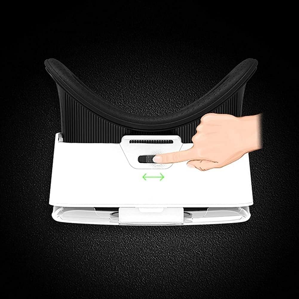 3D VR Glasses, VR Headset Compatible with iOS & Android - Universal Virtual Reality Goggles for Kids & Adults - White
