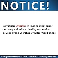Vista 2 de Detroit Axle - 2 amortiguadores traseros para Jeep Grand Cherokee Dodge Durango 2011-2021 2013 2014 2015 2016 2017 2018 2019 2020 Juego