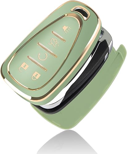 Miniatura 7 de QBUC Funda para llavero Chevy con llavero protector de TPU adecuado para Chevrolet Equinox Malibu Traverse Blazer Camaro Impala Cruze Volt Bolt