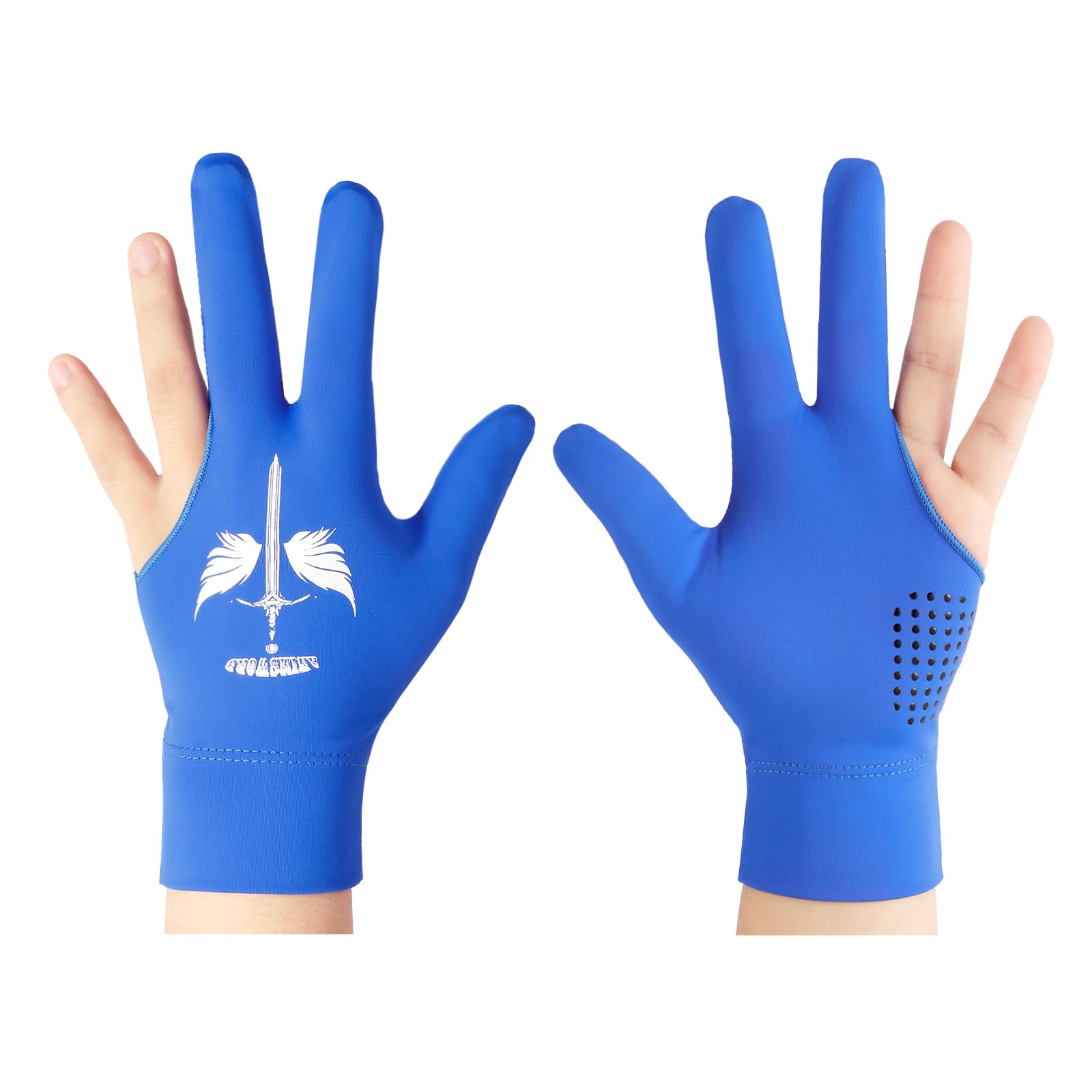 ANIMSWORD 2 Piece/Set Breathable and Comfortable Billiard Pool Gloves Fits on Left Hand for Snooker Cue Sport Glove.