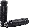 Motorcycle Rear Passenger Footrests Pair CNC Aluminum With Anti-slip Rubber Pads Straight Pedal Footpegs For Stable Rides Resistant Wearproof Fit Install(Black)