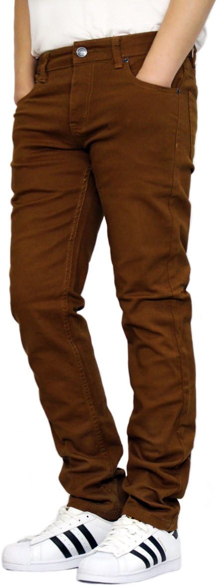 Victorious Men's Twill Stretch Skinny Jeans (30X30, Mocha)