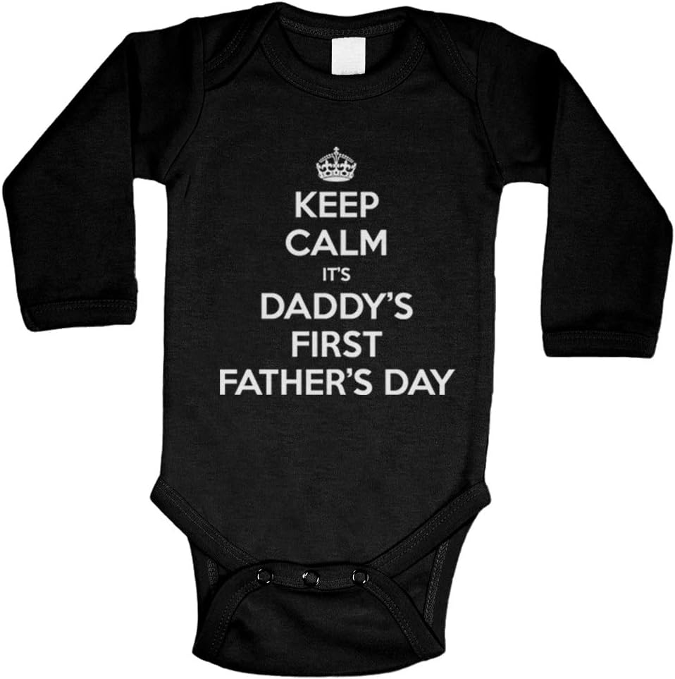 Tcombo Keep Calm Daddy's First Father's Day Bodysuit