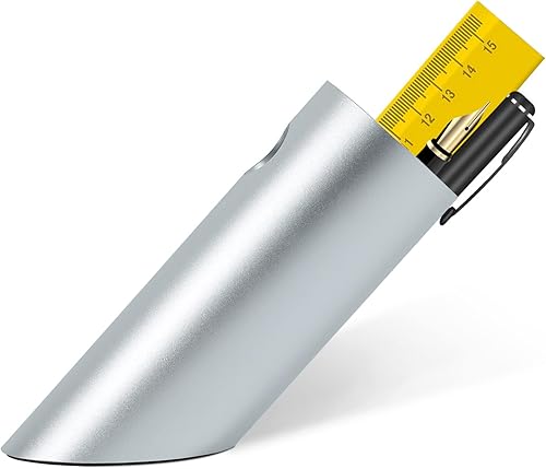 KayYuki Office Soporte para bolígrafo de arte moderno de aleación de aluminio, soporte para bolígrafo inclinable, accesorios de escritorio, taza