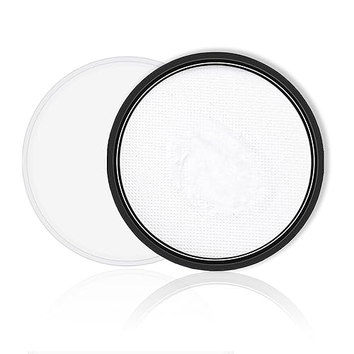 Pintura facial blanca para el cuerpo profesional a base de agua, lavable para adultos y niños, Halloween, SFX, cosplay, payaso, zombi, vampiro,