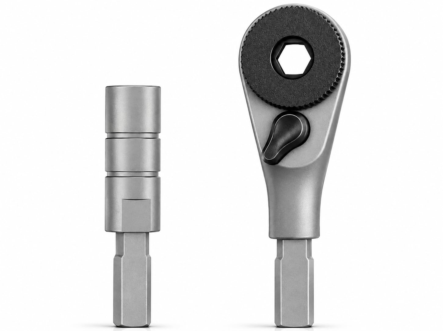 Galvanox Add-on Accessories Designed for Leatherman, Multi-Tool Ratchet Driver, and Flat Bit to 1/4" Hex Adapter (Stainless Steel)