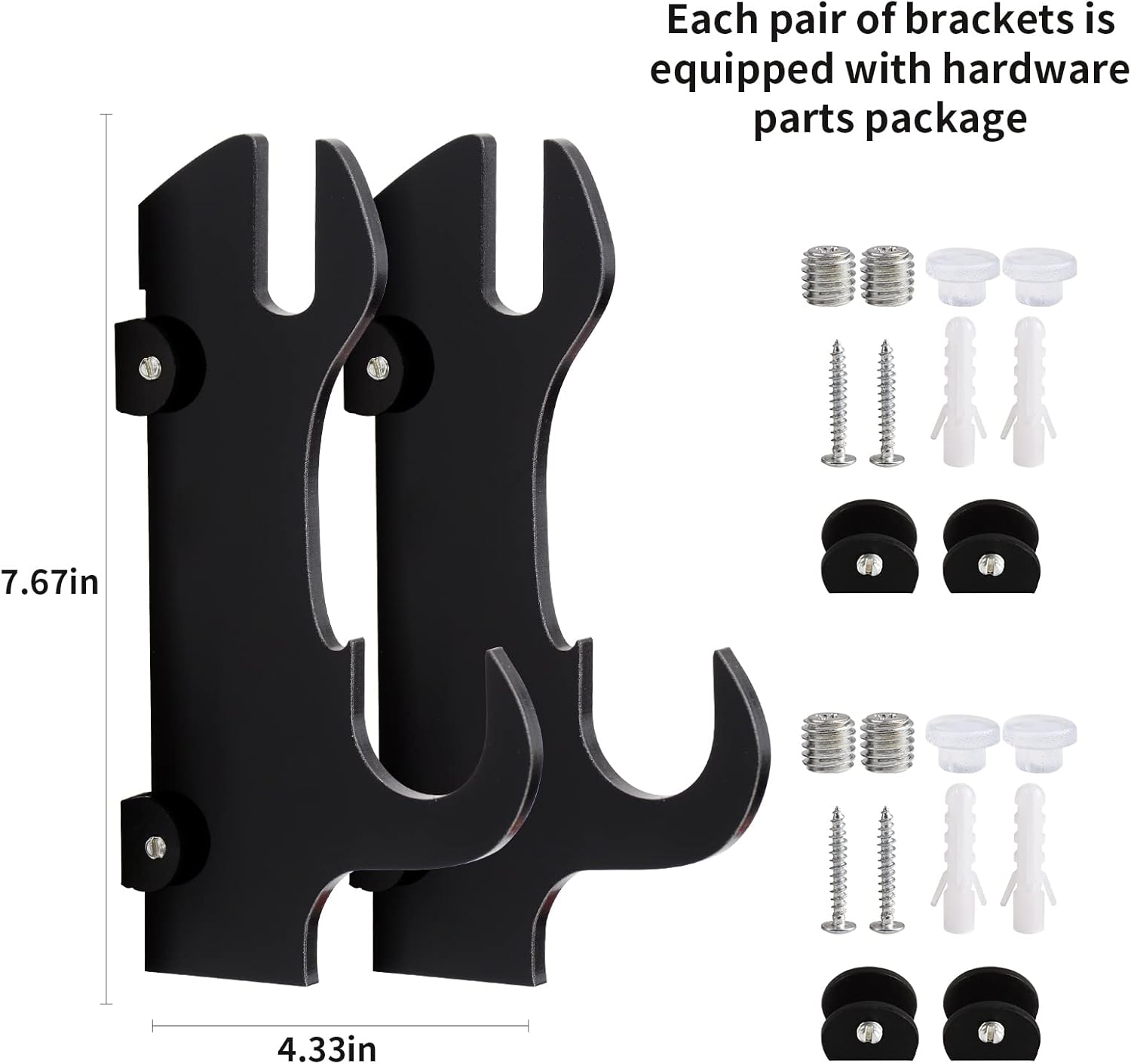 Samurai Sword Wall Mount-Katana Stand Wall Mount-Sword Wall Mount Display-Samurai Sword Wall Mount 2 Tier-Sword Wall Mount-Martial Arts Swords Mount Display- Plexiglass - (Swords Not Included)