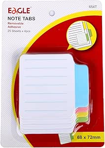 Amazon.com : Eagle Sticky Index Tabs, File Tabs Page Markers for ...