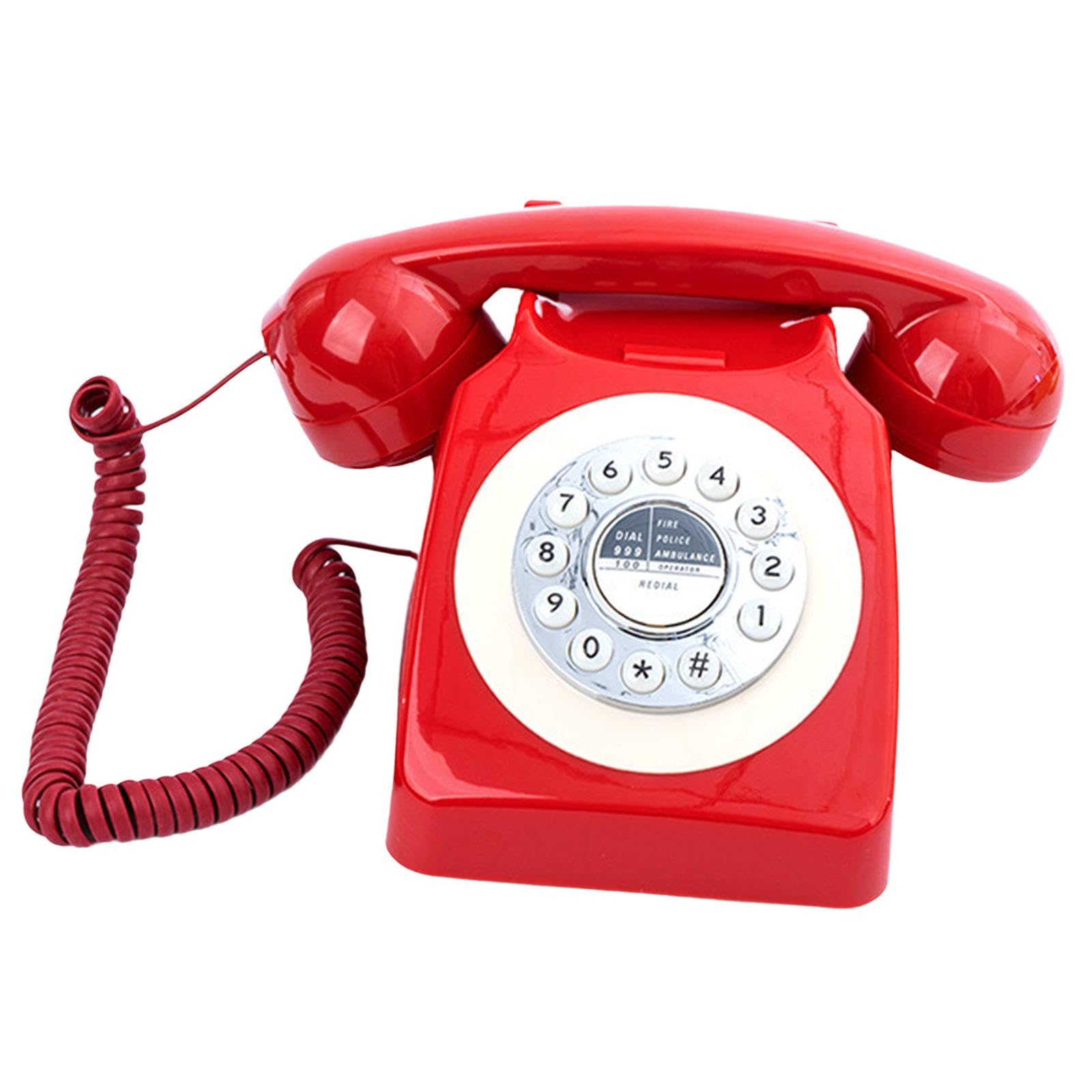Audio Guest Book Phone Old Phone Recorder for Special Occasions Thanksgiving Red-image-46