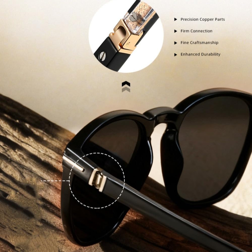 Gafas de sol polarizadas UV400 Redondas TR90 Antirreflejo para deportes al aire libre D