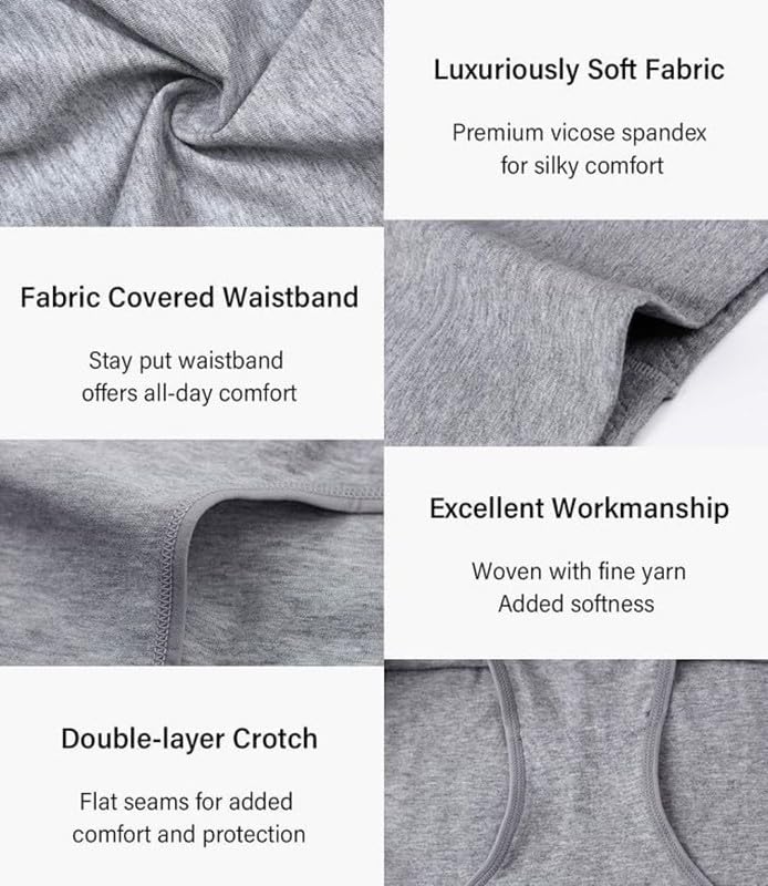 Image of DIVING DEEP Women's Cotton Underwear, Mid Waist Full Coverage Underpants, Post Partum Briefs Panties for Women Multipack-4