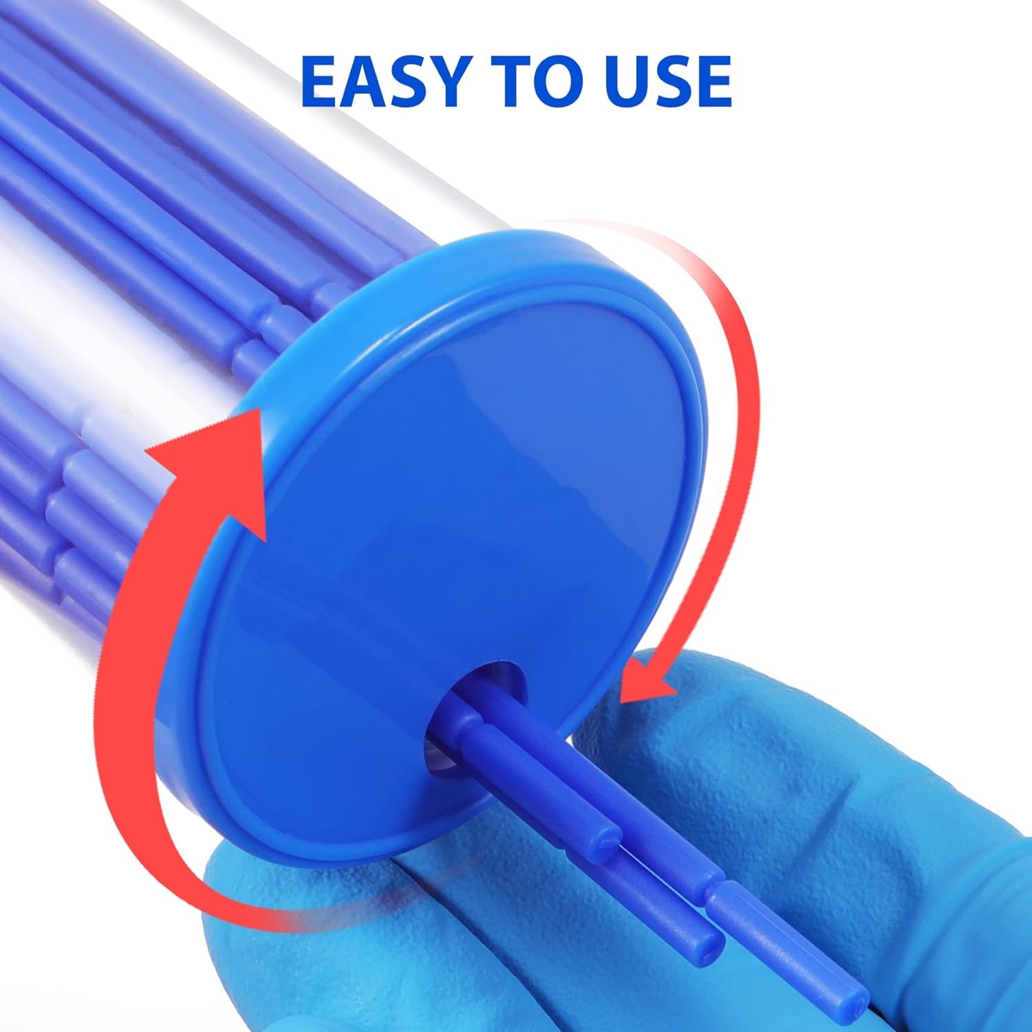 200 pennelli applicatori dentali usa e getta, applicatore di fluoro dentale sbiancante e desensibilizzante (blu e bianco)