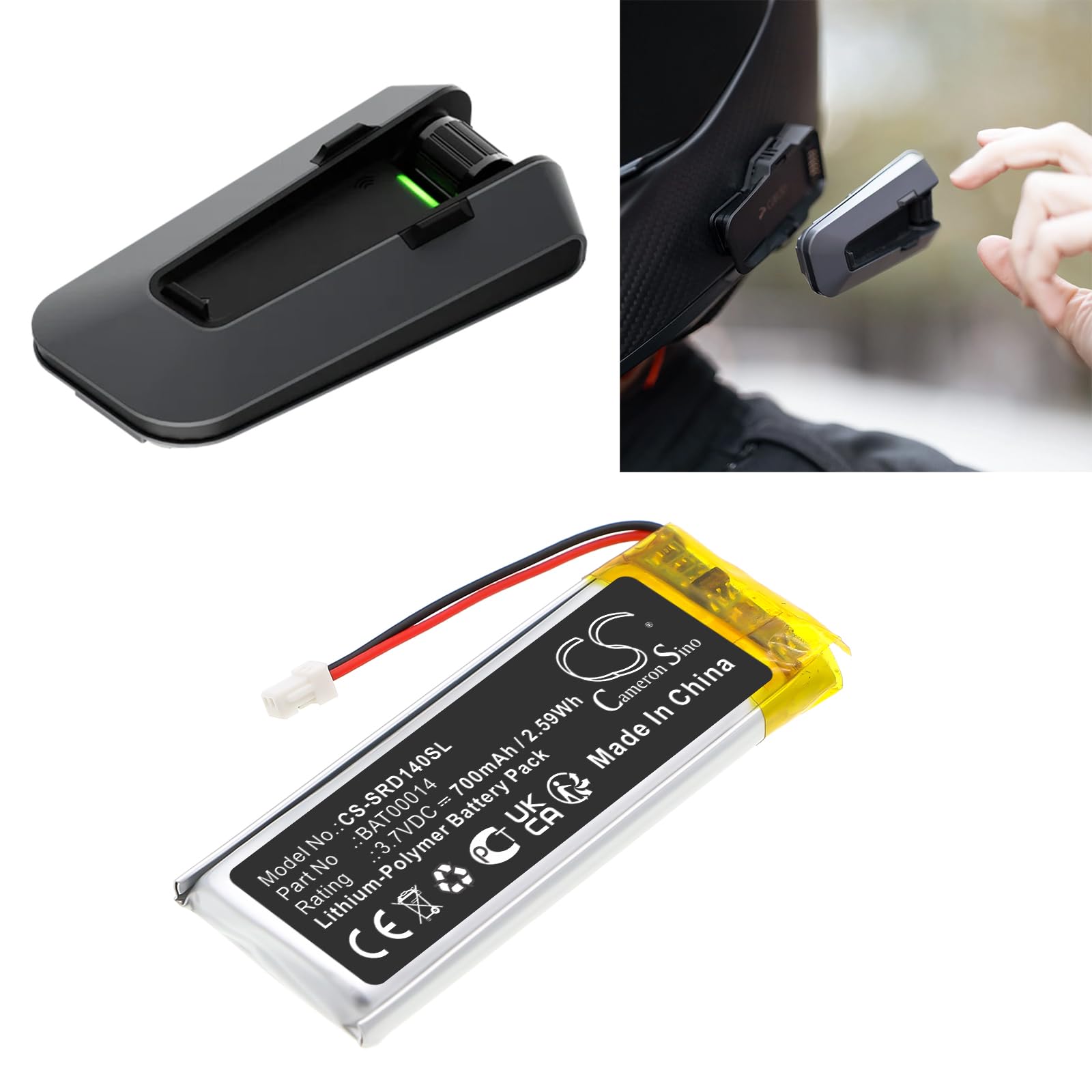 Amazon.com: FYIOGXG Battery for Cardo Packtalk Edge PN:Cardo