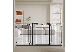 Fairy Baby Extra Wide 65-Inch Black Baby Gate