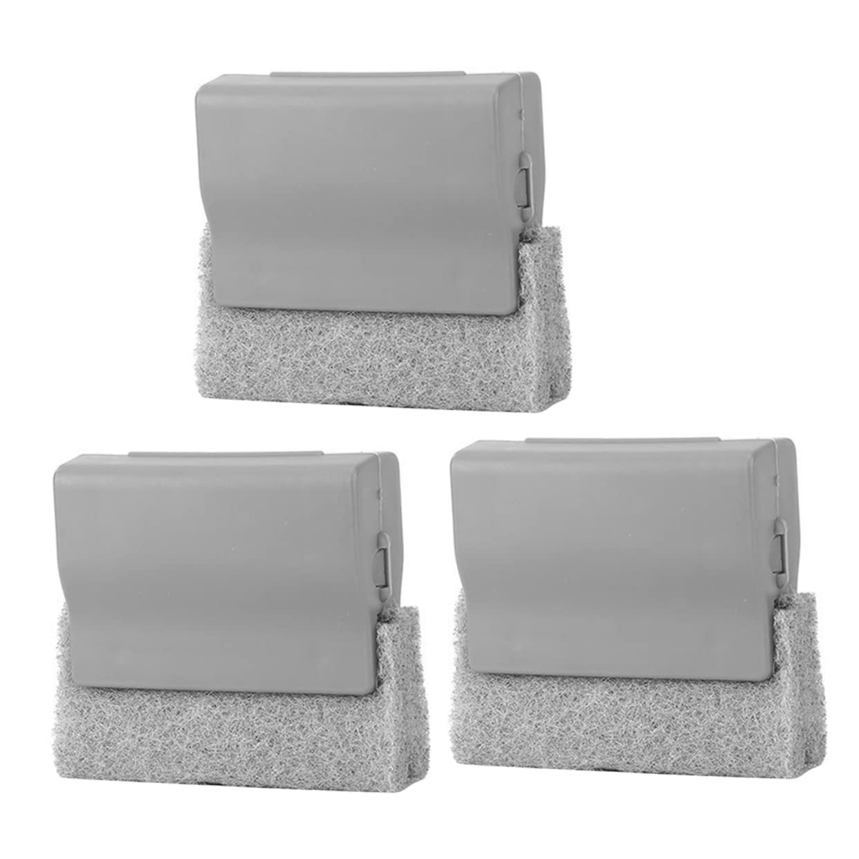 WOFASHPURET 3pcs Window Slot Cleaning Brush Multifunctional Kitchen Groove Cleaner for Deep Gaps Durable Material with Strong Scouring Pads for Tight Spaces and Corners