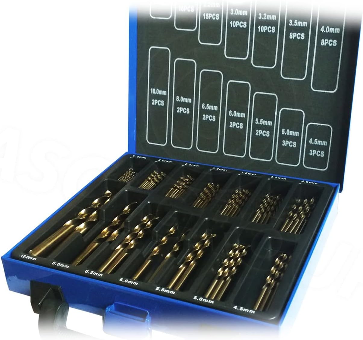 99 Piece Cobalt Drill Bit Set HSS-Co/Inox HSS Metal - Designed for Stainless Steel