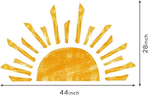 Miniatura 7 de DEKOSH Decoración de pared Sunshine para dormitorio, calcomanías de pared grandes para guardería
