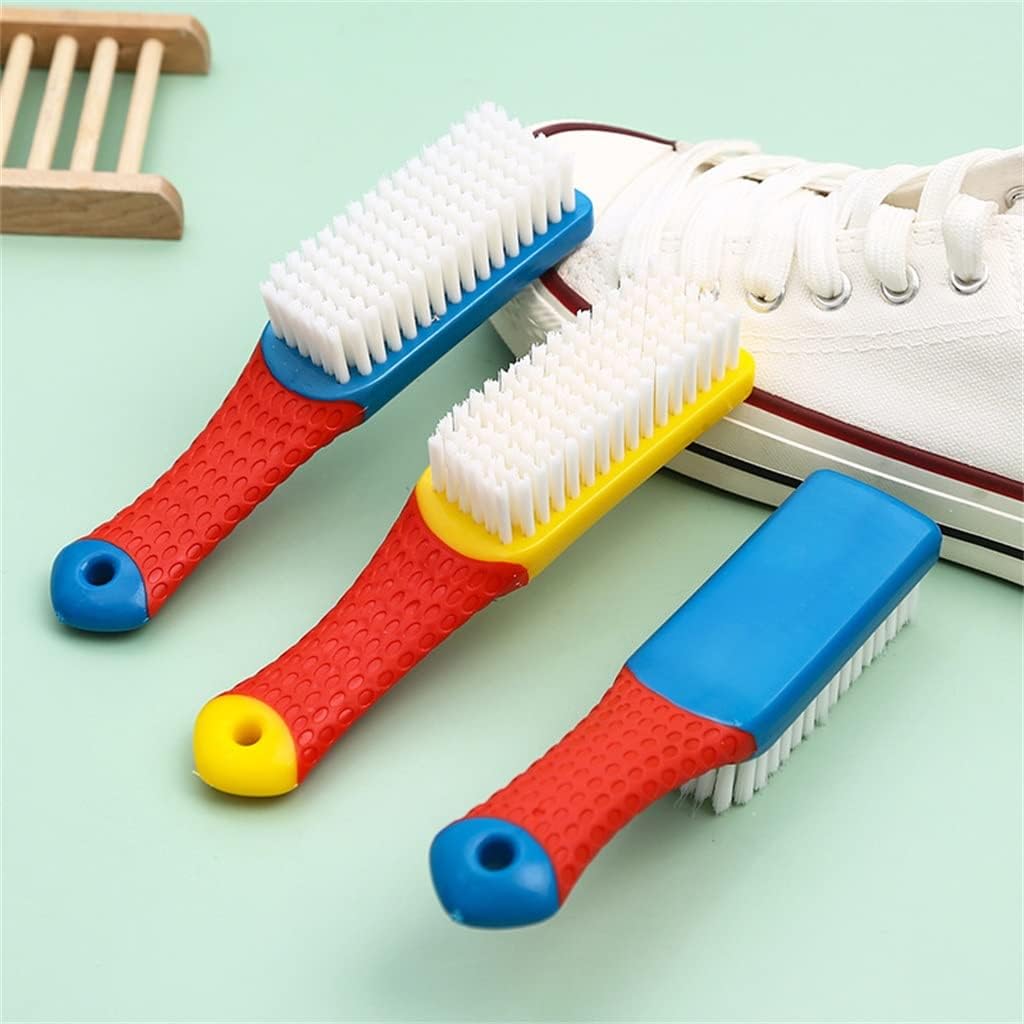 Shoes Clean Brush Plastic Multipurpose Cleaner Sneaker Shoe Laundry Clothes Cleaning Supplies(White-Dinosaur Doodle4)