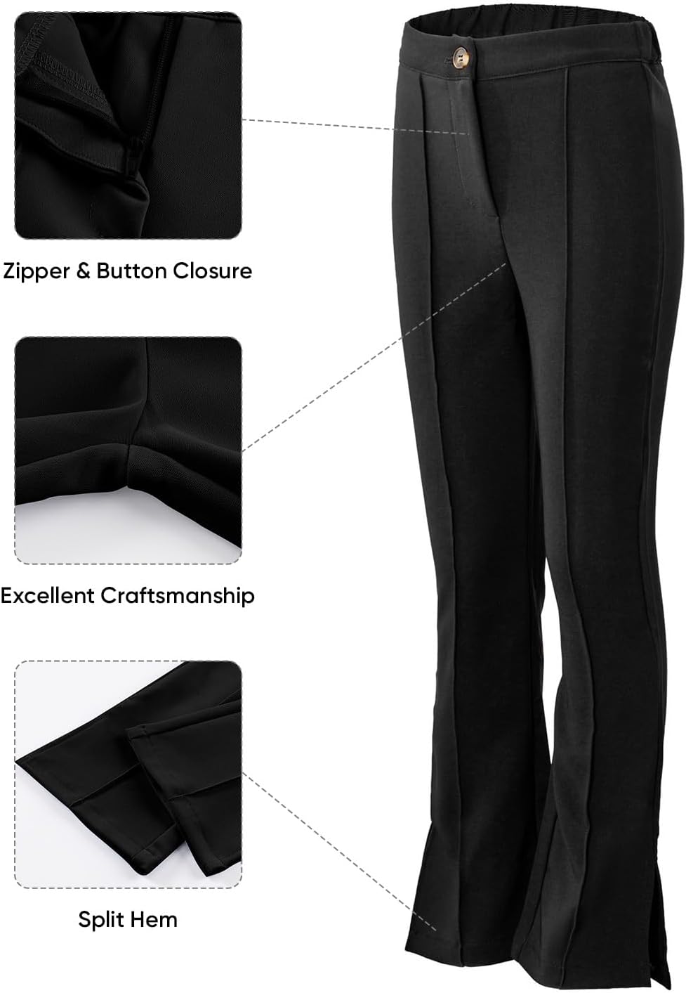 blibean Girls School Uniform Pants Teen Dress Bell Bottom Size 6-15 Years - Image 6