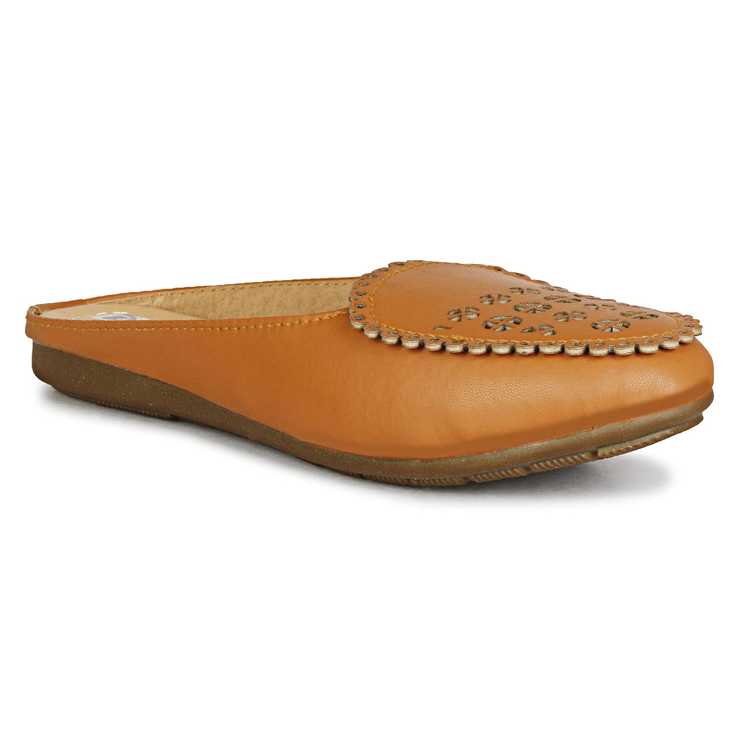 Denill Women Half Shoe Slip ON Mules UK- 4 Tan (B09DGP639S) Amazon Price History, Amazon Price Tracker