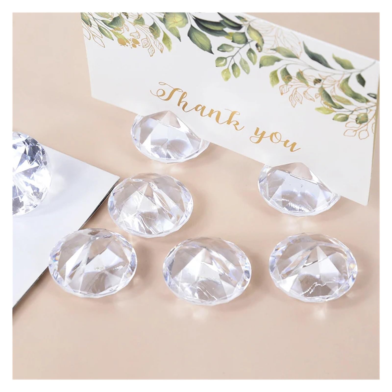 BMKGODN card stand， 10pcs Diamond Table Place Card Holder Crystal Number Name Stand for Wedding Anniversary Party Decoration