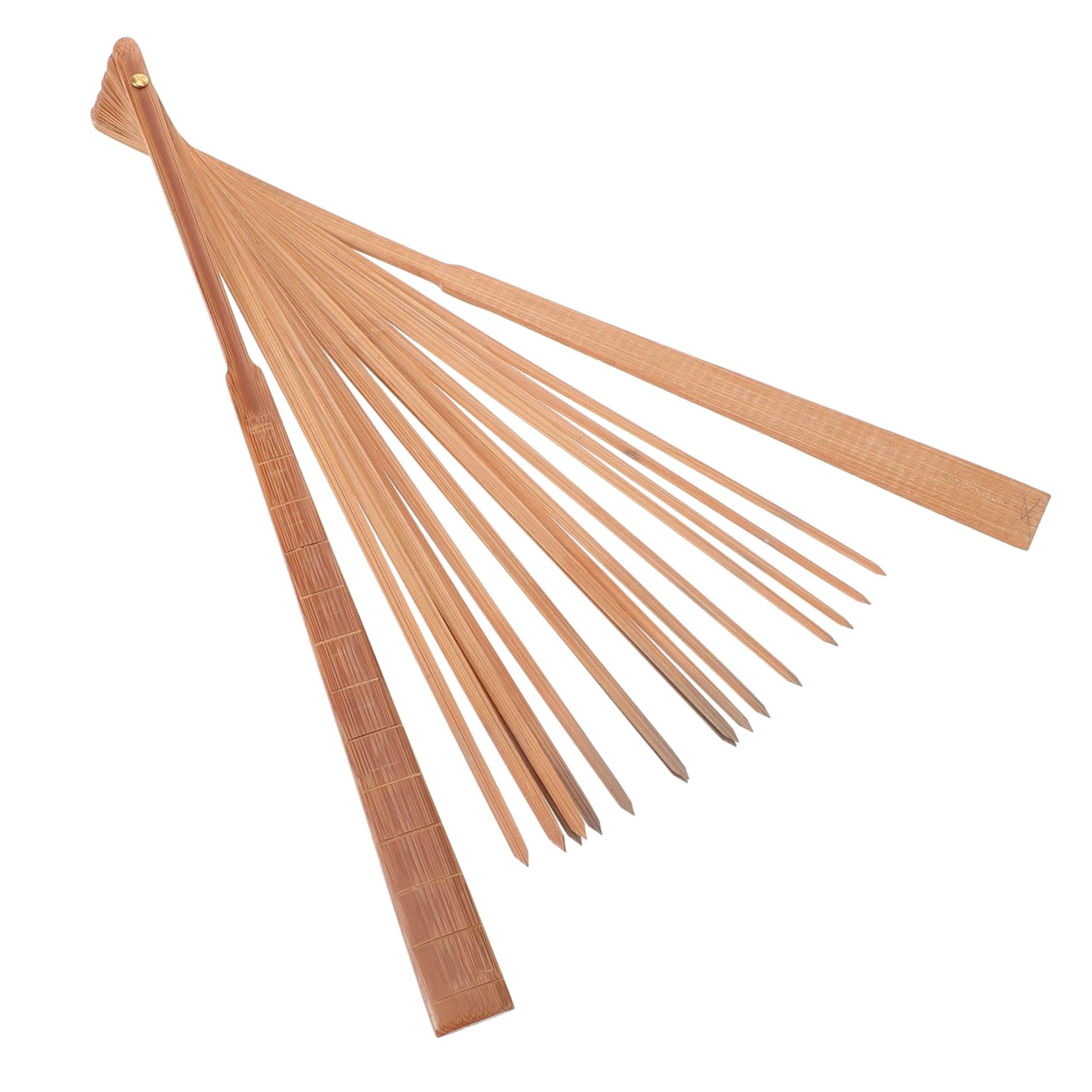 Levemolo DIY Bamboo Ribs Japanese Style Fan Frame 9 Inch Craft Kit for Custom Handheld Chinese Fan