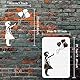 FINGERINSPIRE Banksy Schablonen A4 Größe Ballon Mädchen Schablone Papier Malschablone Schablonen Textilgestaltung Waschbar Kunststoff Stencil Schablonen Für Wand Haus Dekoration 21x30cm