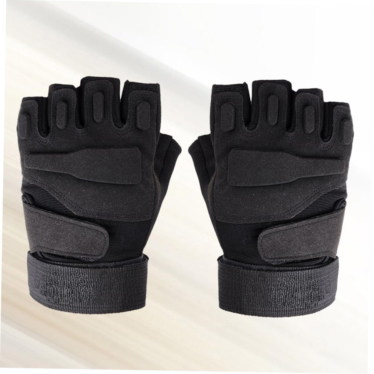 VANZACK Breathable Fleece Gloves Half Finger Cycling Gloves Shockproof Moisturizing Cold Weather Fashion Outdoor Sports Size l