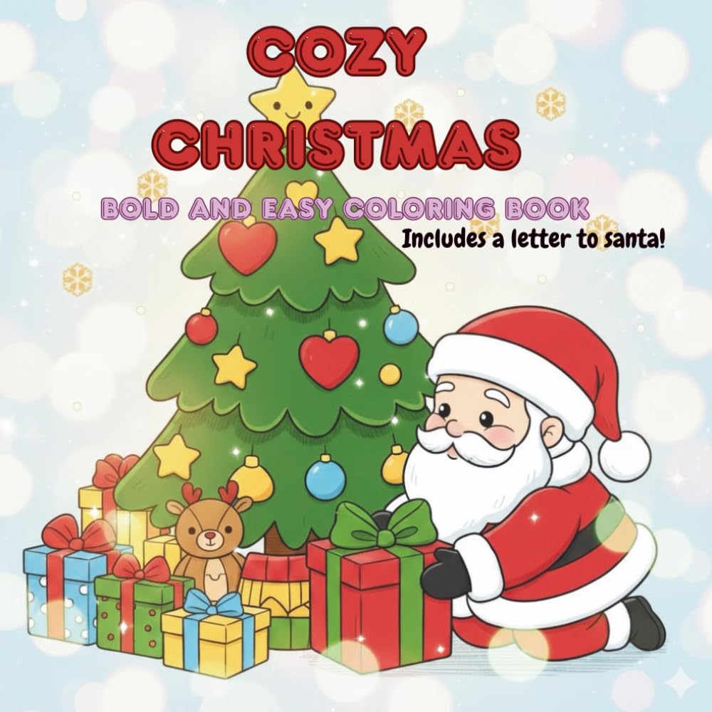 COZY CHRISTMAS: BOLD AND EASY COLORING BOOK