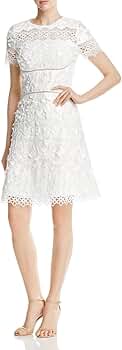 Elie Tahari Women's Adina Dress, White, 8 at Amazon Women's Clothing store