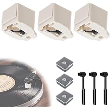 2-Pack ATN3600L Stylus Compatible with Audio-Technica AT-LP60X, Premium Diamond Tip Turntable Needle Compatible with AT3600L, AT-LP60, AT-LP60XBT, AT-LP2D, AT-PL300, Includes 2 Cleaning Brushes