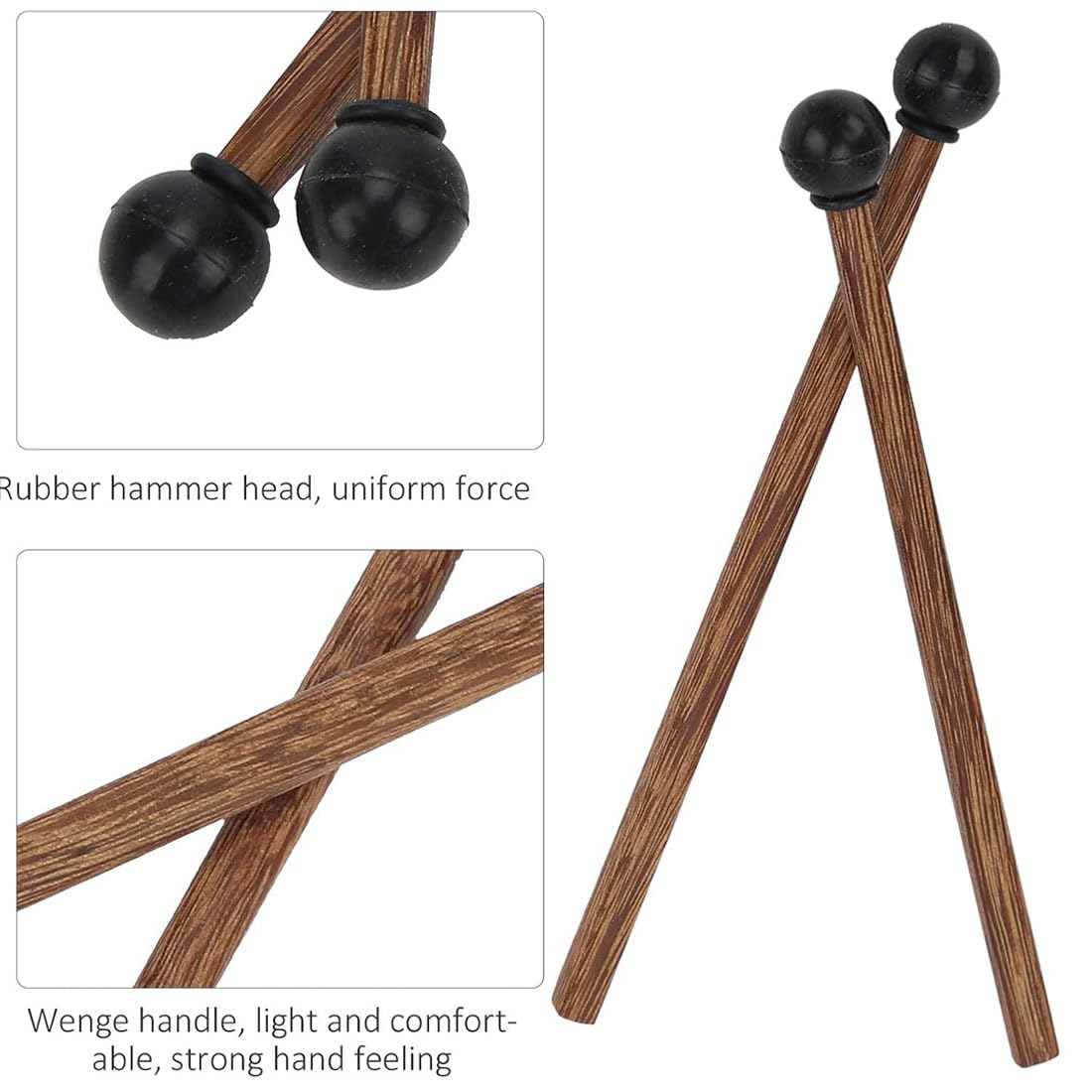 BokWin Lot De 2 Maillets De Xylophone Avec Embout En
