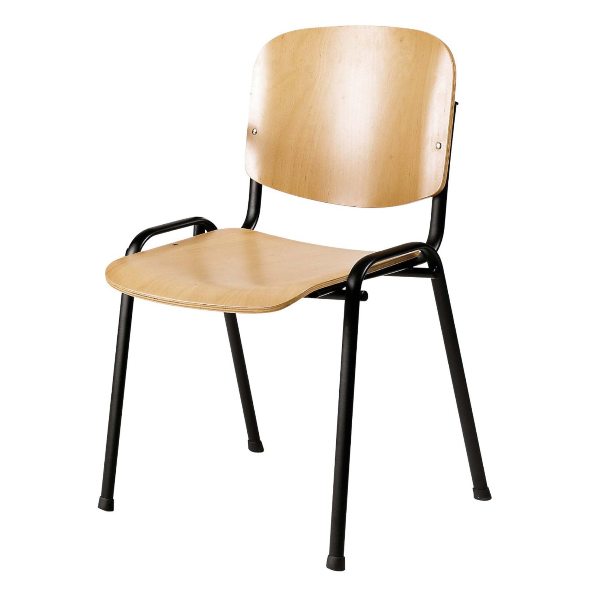 Topsit Chaise Visiteur, Chaise de conférence, empilables, avec Assise et Dossier en Bois