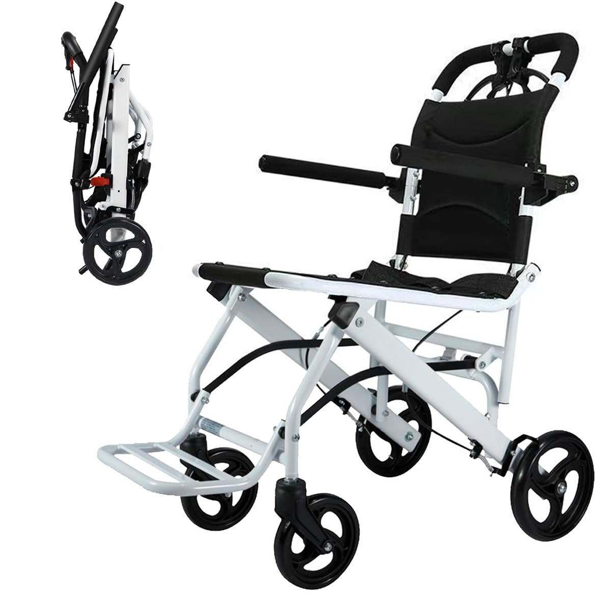 Amazon | Miugoo 車椅子 軽量車いす 介助用車いす 折りたたみ 収納可能 