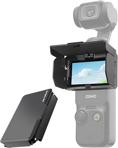 REYGEAK Para DJI OSMO Pocket 3 Screen Sun Hood, Pocket 3 Screen Hood, plegable Gimbal Screen Protector Parasol para DJI Pocket 3 Accesorios