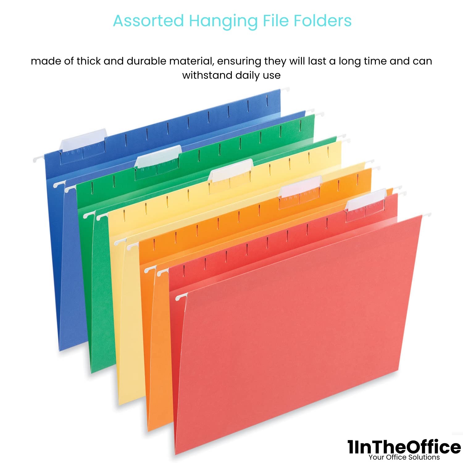 1InTheOffice Plastic File Folders, Poly File Folders Folder Organizer - View #8