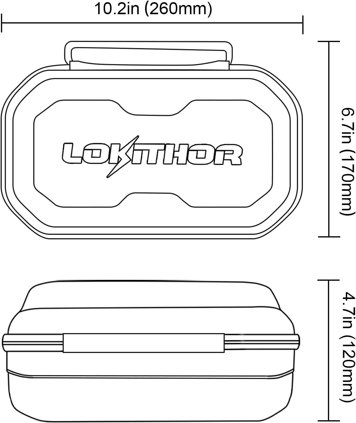LOKITHOR J-Series Storage Bag EVA Protection Case for J400/J401/J401X/J402/JP400/JT400/JC400 LOKITHOR Battery Jump Starters - Image 2