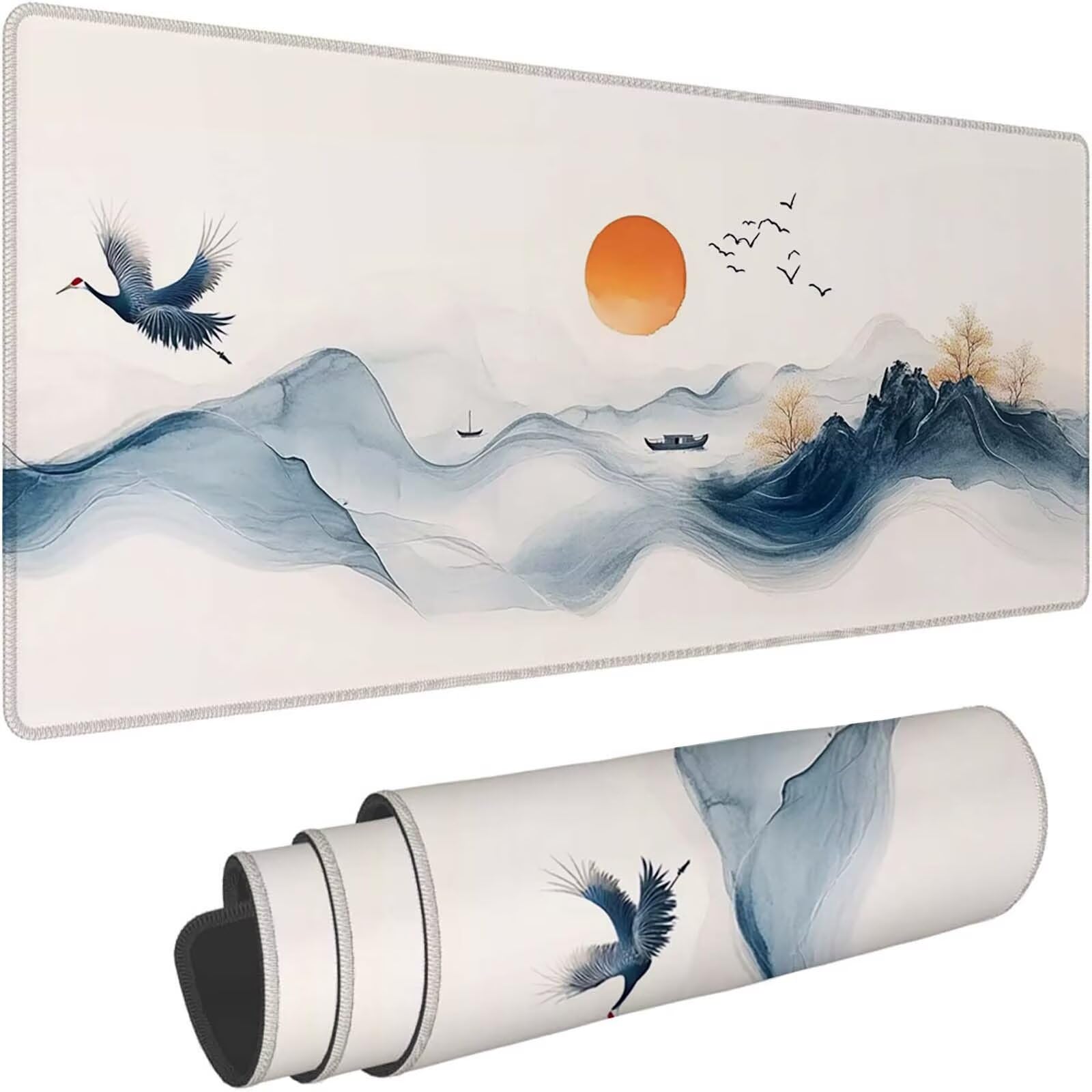 Tappetino Mouse 900x450mm | Superficie Ultra-Liscia | Crema 0-z578