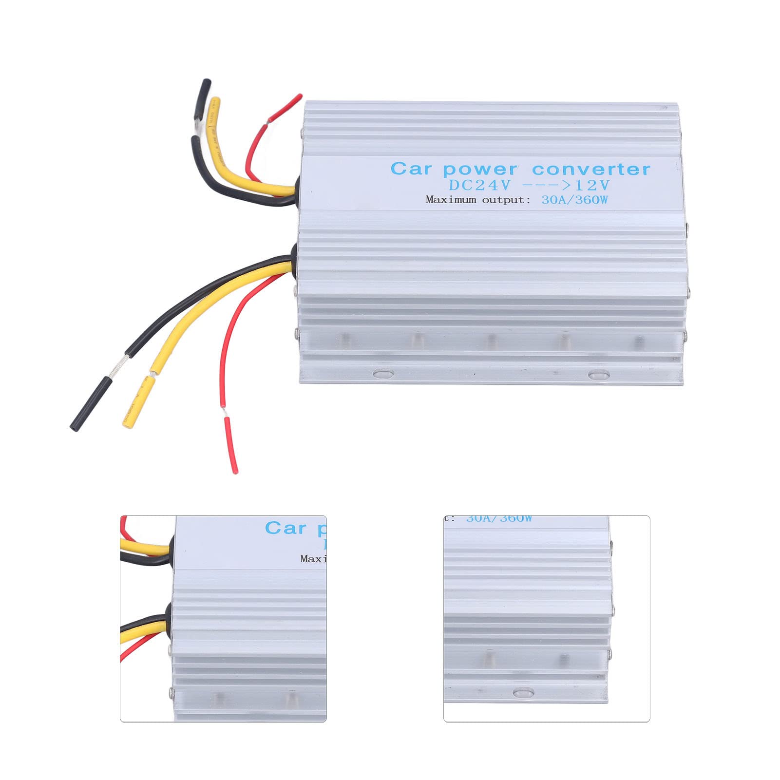ViaGasaFamido Convertidor de Corriente para Coche, Converter de Aleación